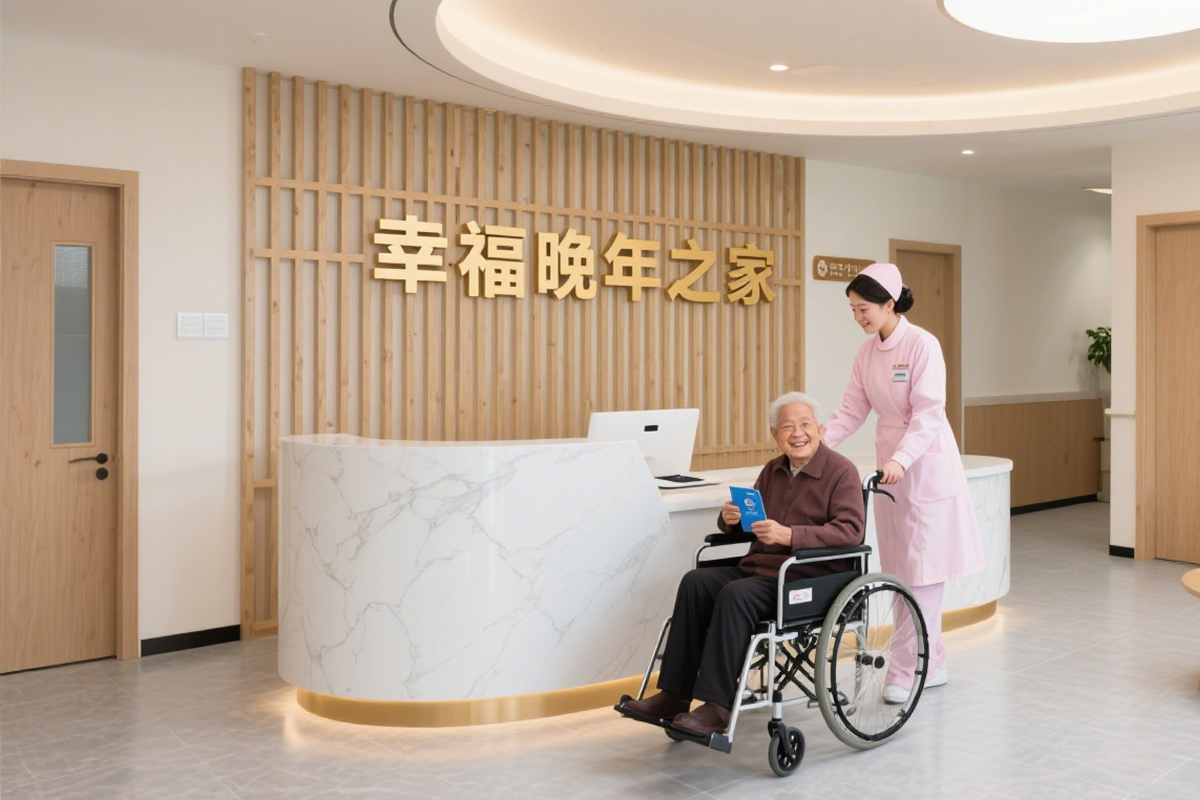 老人与护士温馨画面